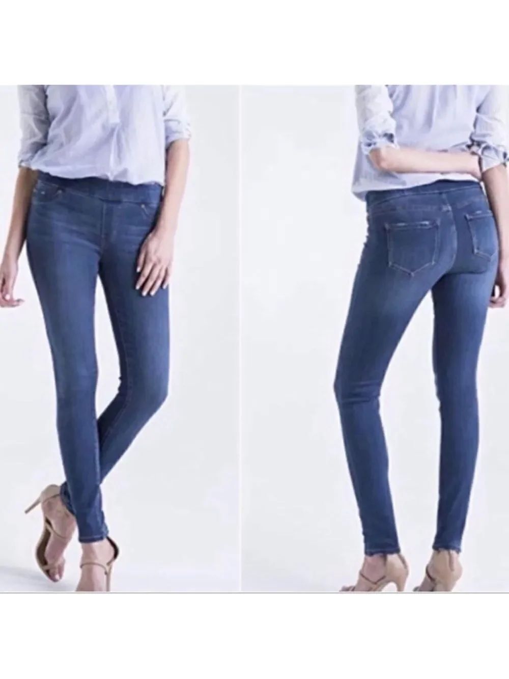 Liverpool LA 8/29 Skinny Blue Denim Pull-On Jeggings